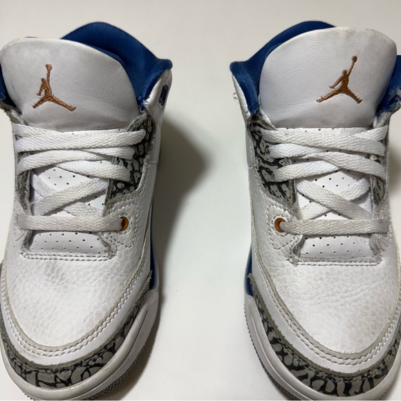 Nike Jordan Retro 3 “True Blue” Unisex Toddler Size 11 - Picture 9 of 16
